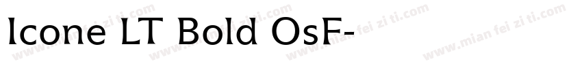 Icone LT Bold OsF字体转换